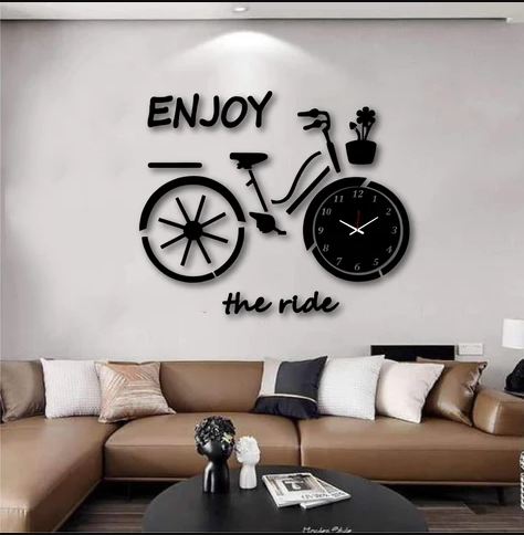 Premium ENJOY THE Ride Wall Clock (Big Cycle) (PRODUCT CODE : ZS29)
